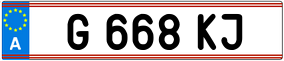 Trailer License Plate